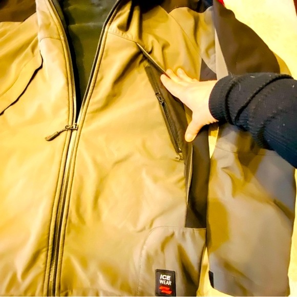 Ice Wear Iceland Softshell Water Repellant Hooded Jacket Gray Men Large - Picture 5 of 16